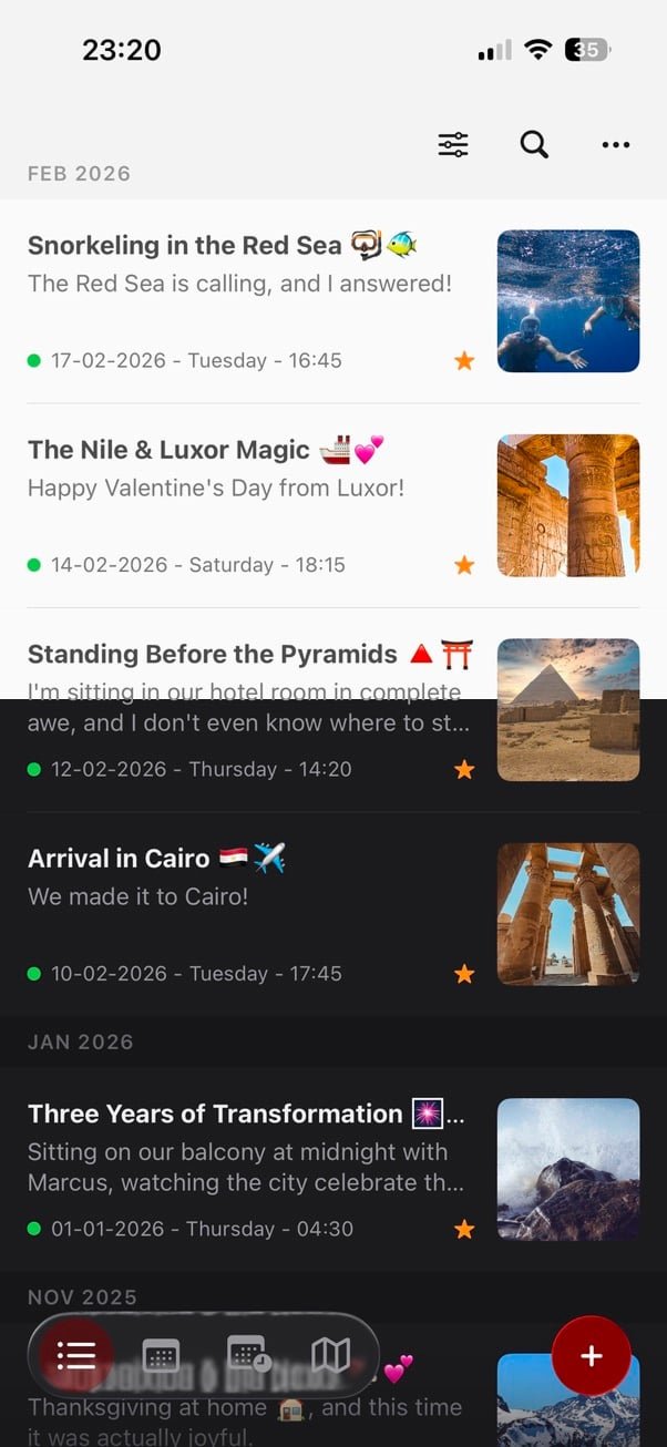 Theme picker with dark and light options